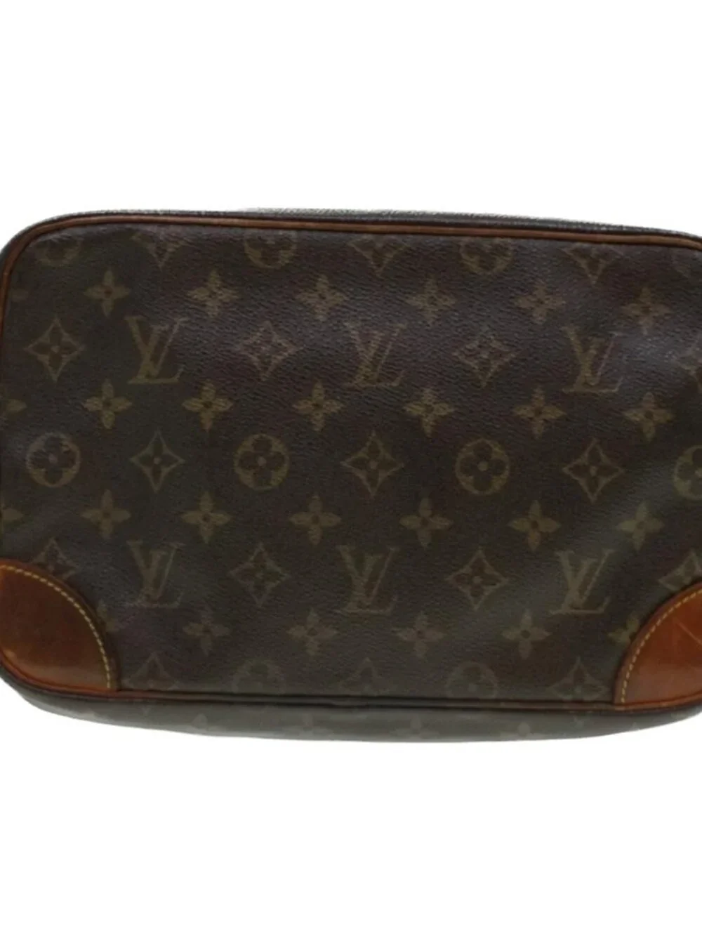 LOUIS VUITTON Monogram Compiegne 28 Clutch Bag M51845 LV Auth 44405